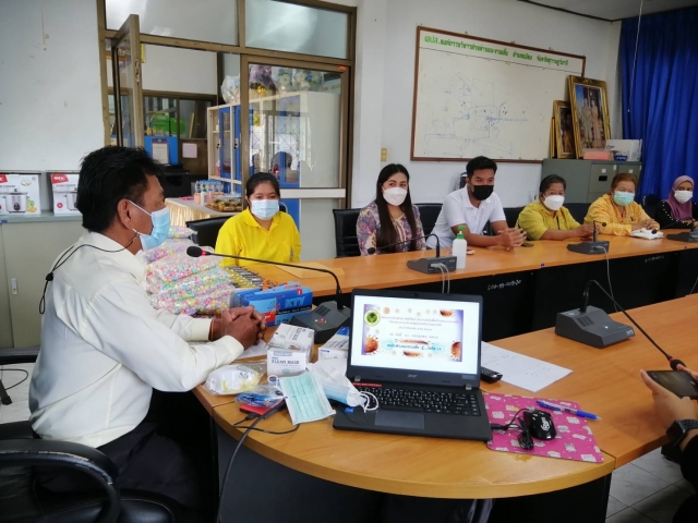 โครงการส่งเสริมอาชีพให้แก่ประชาชนฯ กิจกรรมการประดิษฐ์สายหน้ากากอนามัย  ประจำปีงบประมาณ 2564
